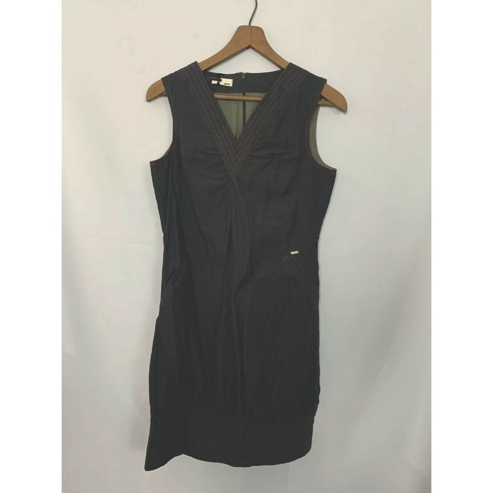SKFK women’sz 3 lezama Skunk Funk black sleeveless dress with pockets nwt